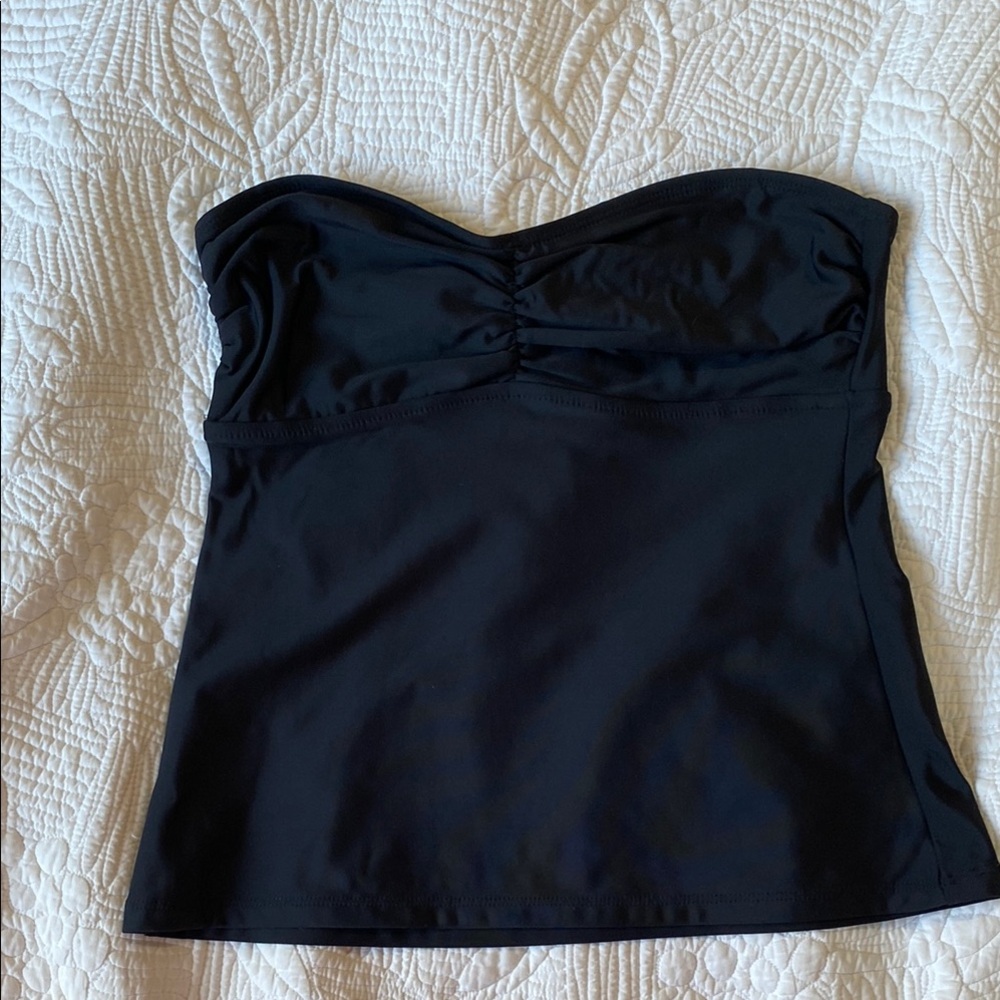 Norma Kamali Black Strapless Top